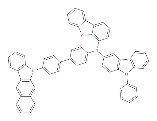 N-(4'-(5H-benzo[b]carbazol-5-yl)-[1,1'-biphenyl]-4-yl)-N-(dibenzo[b,d]furan-4-yl)-9-phenyl-9H-carbazol-3-amine