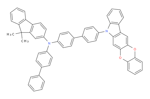 N-(4'-(5H-benzo[5,6][1,4]dioxino[2,3-b]carbazol-5-yl)-[1,1'-biphenyl]-4-yl)-N-([1,1'-biphenyl]-4-yl)-9,9-dimethyl-9H-fluoren-2-amine