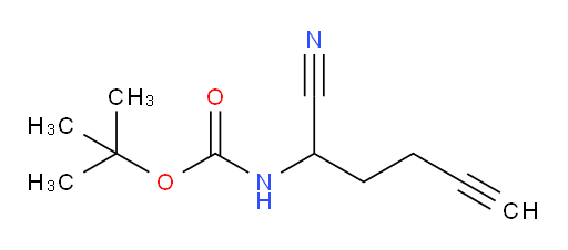 tert-butyl (1-cyanopent-4-yn-1-yl)carbamate