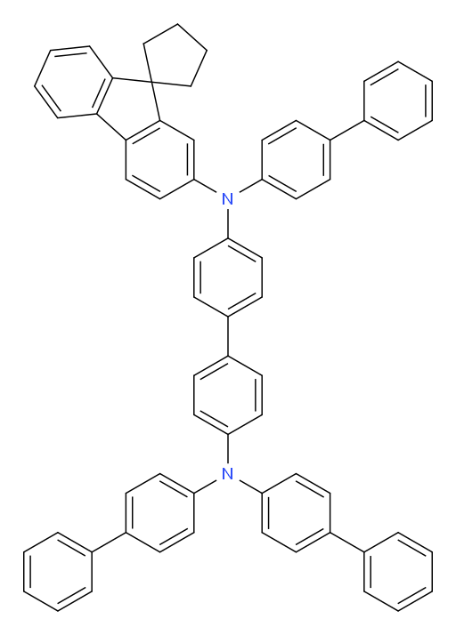 N4,N4,N4'-tri([1,1'-biphenyl]-4-yl)-N4'-(spiro[cyclopentane-1,9'-fluoren]-2'-yl)-[1,1'-biphenyl]-4,4'-diamine