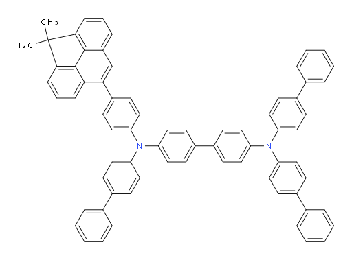 N4,N4,N4'-tri([1,1'-biphenyl]-4-yl)-N4'-(4-(4,4-dimethyl-4H-cyclopenta[def]phenanthren-8-yl)phenyl)-[1,1'-biphenyl]-4,4'-diamine
