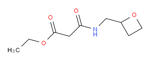 ethyl 2-{[(oxetan-2-yl)methyl]carbamoyl}acetate
