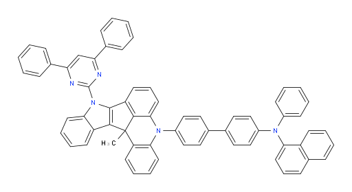 N-(4'-(9-(4,6-diphenylpyrimidin-2-yl)-13c-methyl-9,13c-dihydro-5H-indolo[3',2':4,5]cyclopenta[1,2,3-kl]acridin-5-yl)-[1,1'-biphenyl]-4-yl)-N-phenylnaphthalen-1-amine