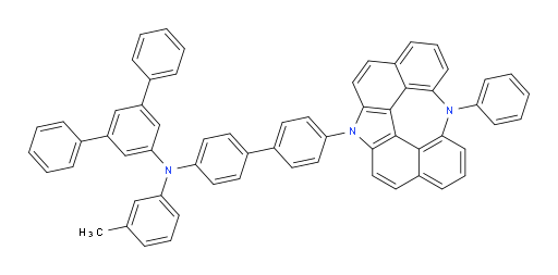 N-(4'-(6-phenyl-6,12-diazaindeno[2,1,7,6-ghij]pleiaden-12(6H)-yl)-[1,1'-biphenyl]-4-yl)-N-(m-tolyl)-[1,1':3',1''-terphenyl]-5'-amine