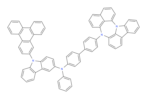 N-(4'-(4H-naphtho[1',8':5,6,7][1,4]diazepino[3,2,1-jk]carbazol-4-yl)-[1,1'-biphenyl]-4-yl)-N-phenyl-9-(triphenylen-2-yl)-9H-carbazol-3-amine