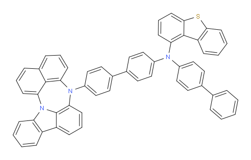 N-(4'-(4H-naphtho[1',8':5,6,7][1,4]diazepino[3,2,1-jk]carbazol-4-yl)-[1,1'-biphenyl]-4-yl)-N-([1,1'-biphenyl]-4-yl)dibenzo[b,d]thiophen-1-amine