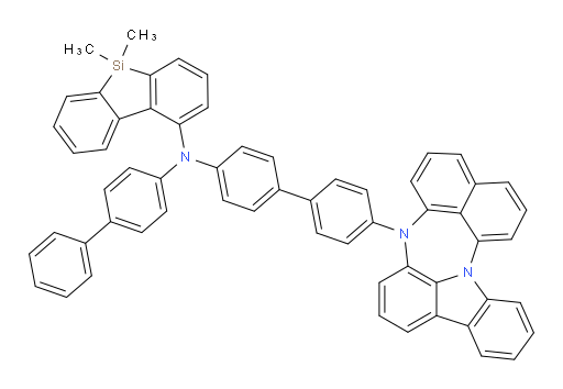 N-(4'-(4H-naphtho[1',8':5,6,7][1,4]diazepino[3,2,1-jk]carbazol-4-yl)-[1,1'-biphenyl]-4-yl)-N-([1,1'-biphenyl]-4-yl)-5,5-dimethyl-5H-dibenzo[b,d]silol-1-amine