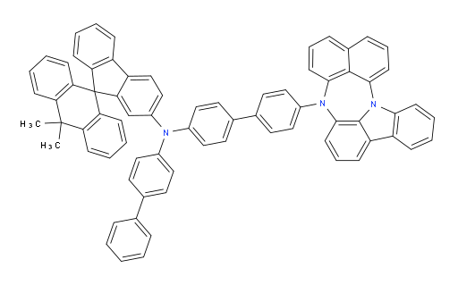 N-(4'-(4H-naphtho[1',8':5,6,7][1,4]diazepino[3,2,1-jk]carbazol-4-yl)-[1,1'-biphenyl]-4-yl)-N-([1,1'-biphenyl]-4-yl)-10,10-dimethyl-10H-spiro[anthracene-9,9'-fluoren]-2'-amine