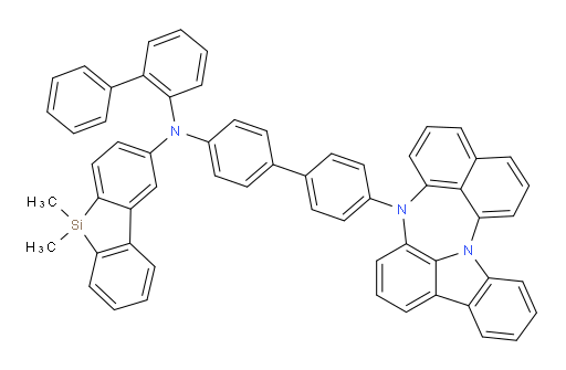 N-(4'-(4H-naphtho[1',8':5,6,7][1,4]diazepino[3,2,1-jk]carbazol-4-yl)-[1,1'-biphenyl]-4-yl)-N-([1,1'-biphenyl]-2-yl)-5,5-dimethyl-5H-dibenzo[b,d]silol-2-amine