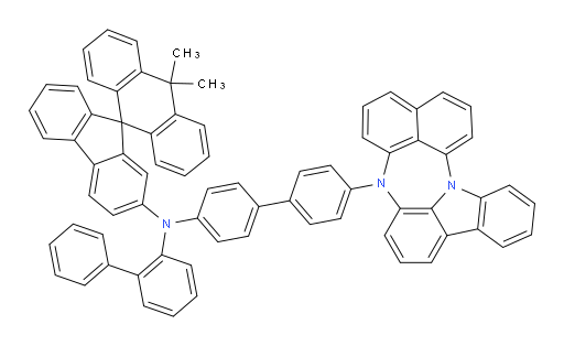 N-(4'-(4H-naphtho[1',8':5,6,7][1,4]diazepino[3,2,1-jk]carbazol-4-yl)-[1,1'-biphenyl]-4-yl)-N-([1,1'-biphenyl]-2-yl)-10,10-dimethyl-10H-spiro[anthracene-9,9'-fluoren]-2'-amine