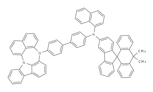 N-(4'-(4H-naphtho[1',8':5,6,7][1,4]diazepino[3,2,1-jk]carbazol-4-yl)-[1,1'-biphenyl]-4-yl)-10,10-dimethyl-N-(naphthalen-1-yl)-10H-spiro[anthracene-9,9'-fluoren]-3'-amine