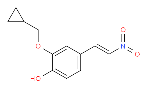 (E)-2-(cyclopropylmethoxy)-4-(2-nitrovinyl)phenol