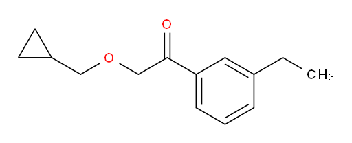 2-(cyclopropylmethoxy)-1-(3-ethylphenyl)ethanone
