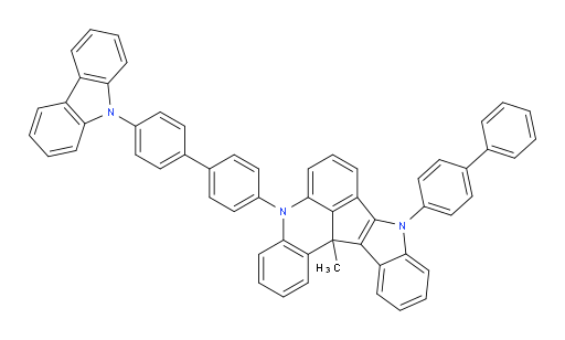 5-(4'-(9H-carbazol-9-yl)-[1,1'-biphenyl]-4-yl)-9-([1,1'-biphenyl]-4-yl)-13c-methyl-9,13c-dihydro-5H-indolo[3',2':4,5]cyclopenta[1,2,3-kl]acridine