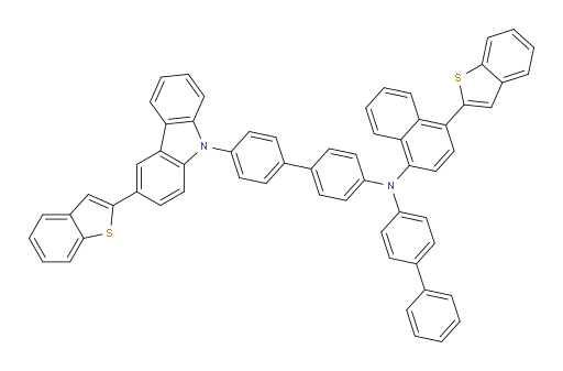 N-([1,1'-biphenyl]-4-yl)-4-(benzo[b]thiophen-2-yl)-N-(4'-(3-(benzo[b]thiophen-2-yl)-9H-carbazol-9-yl)-[1,1'-biphenyl]-4-yl)naphthalen-1-amine