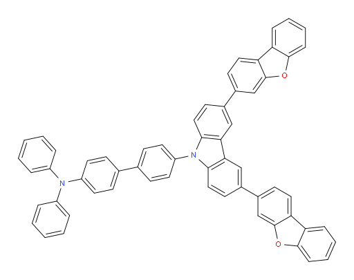 4'-(3,6-bis(dibenzo[b,d]furan-3-yl)-9H-carbazol-9-yl)-N,N-diphenyl-[1,1'-biphenyl]-4-amine