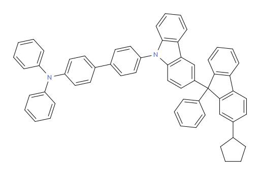 4'-(3-(2-cyclopentyl-9-phenyl-9H-fluoren-9-yl)-9H-carbazol-9-yl)-N,N-diphenyl-[1,1'-biphenyl]-4-amine