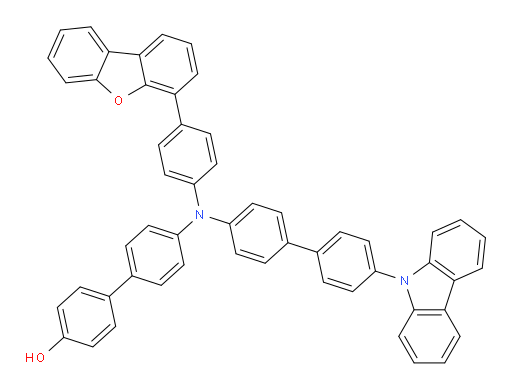 4'-((4'-(9H-carbazol-9-yl)-[1,1'-biphenyl]-4-yl)(4-(dibenzo[b,d]furan-4-yl)phenyl)amino)-[1,1'-biphenyl]-4-ol
