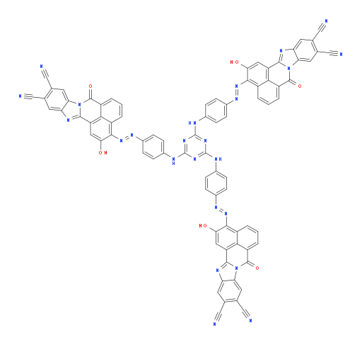 3,3',3''-[1,3,5-triazin-2,4,6-triyltris(imino-4,1-phenyleneazo)]tris[2-hydroxy-7-oxo-7H-Benzimidazo[2,1-a]benzo[de]isoquinoline-10,11-dicarbonitrile