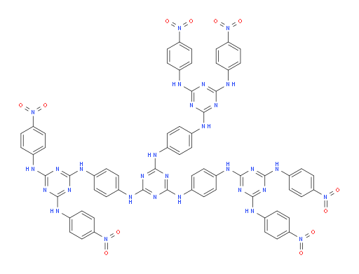 N2,N2',N2''-(((1,3,5-triazine-2,4,6-triyl)tris(azanediyl))tris(benzene-4,1-diyl))tris(N4,N6-bis(4-nitrophenyl)-1,3,5-triazine-2,4,6-triamine)