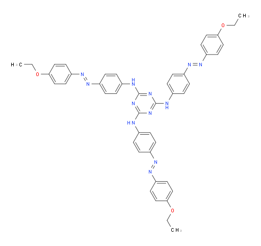 N2,N4,N6-tris(4-((E)-(4-ethoxyphenyl)diazenyl)phenyl)-1,3,5-triazine-2,4,6-triamine