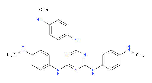 N2,N4,N6-tris(4-(methylamino)phenyl)-1,3,5-triazine-2,4,6-triamine
