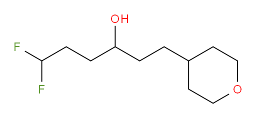 6,6-difluoro-1-(tetrahydro-2H-pyran-4-yl)hexan-3-ol