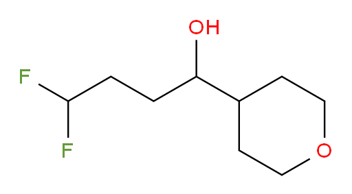 4,4-difluoro-1-(tetrahydro-2H-pyran-4-yl)butan-1-ol