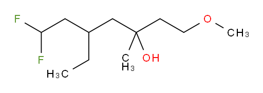 5-ethyl-7,7-difluoro-1-methoxy-3-methylheptan-3-ol