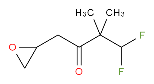 4,4-difluoro-3,3-dimethyl-1-(oxiran-2-yl)butan-2-one