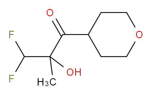 3,3-difluoro-2-hydroxy-2-methyl-1-(tetrahydro-2H-pyran-4-yl)propan-1-one