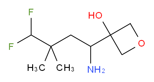 3-(1-amino-4,4-difluoro-3,3-dimethylbutyl)oxetan-3-ol