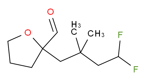 2-(4,4-difluoro-2,2-dimethylbutyl)tetrahydrofuran-2-carbaldehyde