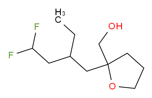 (2-(2-ethyl-4,4-difluorobutyl)tetrahydrofuran-2-yl)methanol