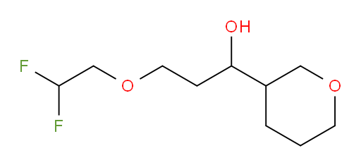 3-(2,2-difluoroethoxy)-1-(tetrahydro-2H-pyran-3-yl)propan-1-ol