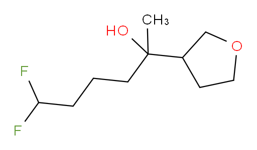 6,6-difluoro-2-(tetrahydrofuran-3-yl)hexan-2-ol