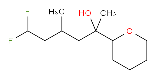 6,6-difluoro-4-methyl-2-(tetrahydro-2H-pyran-2-yl)hexan-2-ol