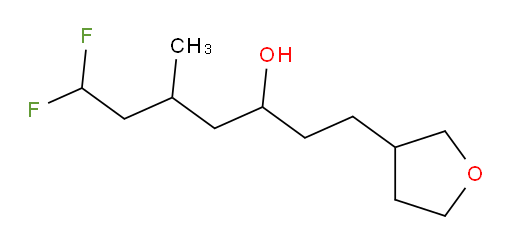 7,7-difluoro-5-methyl-1-(tetrahydrofuran-3-yl)heptan-3-ol