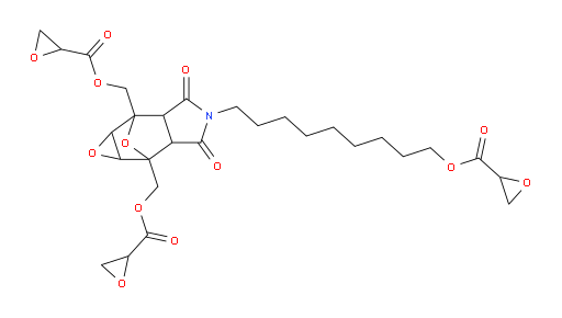 (4-(9-((oxirane-2-carbonyl)oxy)nonyl)-3,5-dioxooctahydro-1aH-2,6-epoxyoxireno[2,3-f]isoindole-2,6-diyl)bis(methylene) bis(oxirane-2-carboxylate)