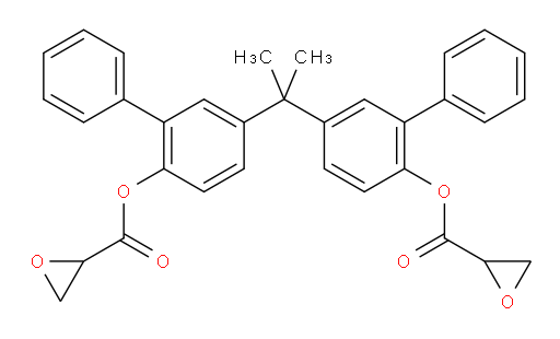 propane-2,2-diylbis([1,1'-biphenyl]-5,2-diyl) bis(oxirane-2-carboxylate)