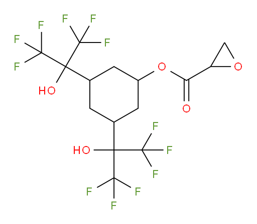 3,5-bis(1,1,1,3,3,3-hexafluoro-2-hydroxypropan-2-yl)cyclohexyl oxirane-2-carboxylate