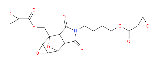 (4-(4-((oxirane-2-carbonyl)oxy)butyl)-3,5-dioxooctahydro-1aH-2,6-epoxyoxireno[2,3-f]isoindol-2-yl)methyl oxirane-2-carboxylate