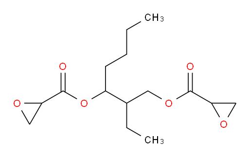2-ethylheptane-1,3-diyl bis(oxirane-2-carboxylate)