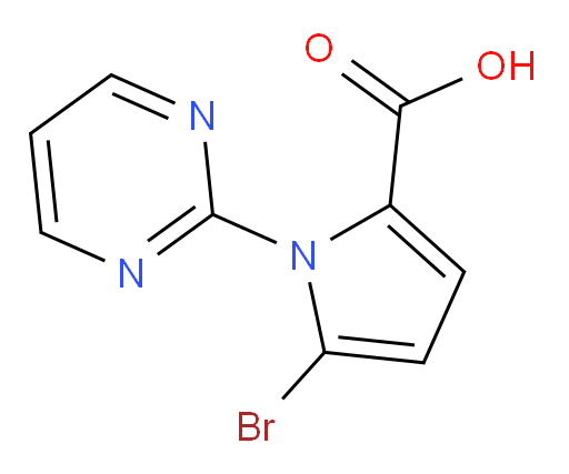 5-bromo-1-(pyrimidin-2-yl)-1H-pyrrole-2-carboxylic acid