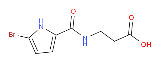 3-(5-bromo-1H-pyrrole-2-carboxamido)propanoic acid