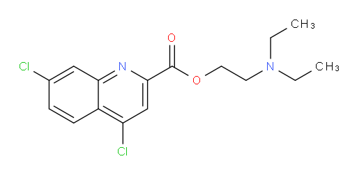 2-(diethylamino)ethyl 4,7-dichloroquinoline-2-carboxylate