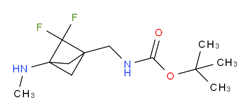 tert-Butyl ((2,2-difluoro-3-(methylamino)bicyclo[1.1.1]pentan-1-yl)methyl)carbamate