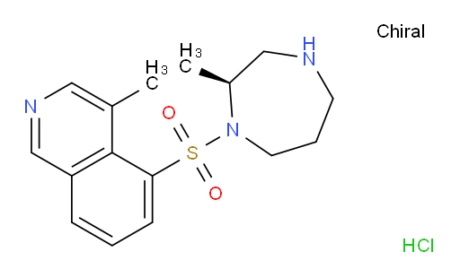 Isoquinoline, 5-[[(2S)-hexahydro-2-methyl-1H-1,4-diazepin-1-yl]sulfonyl]-4-methyl-, hydrochloride (1:2) (ACI)