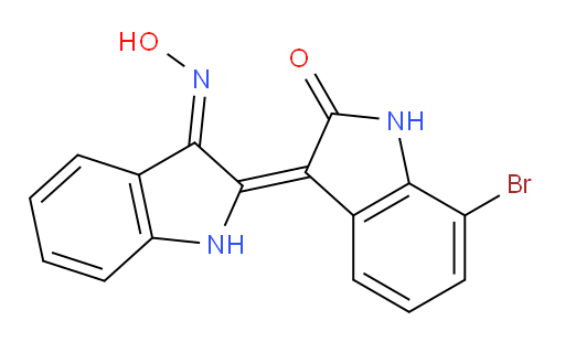 7-Bromo-3-[1,3-dihydro-3-(hydroxyimino)-2H-indol-2-ylidene]-1,3-dihydro-2H-indol-2-one (ACI)