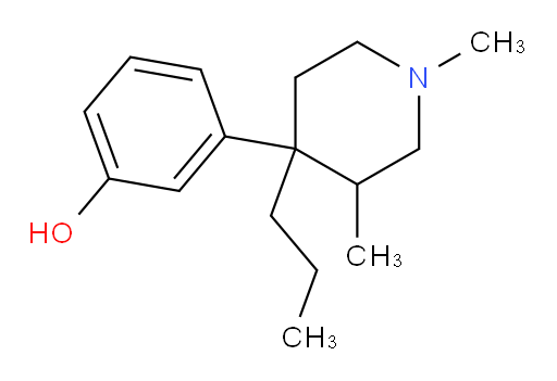 3-(1,3-Dimethyl-4-propyl-4-piperidinyl)phenol (ACI)